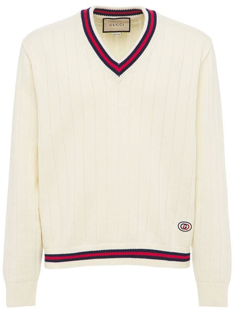 gucci v neck sweater.